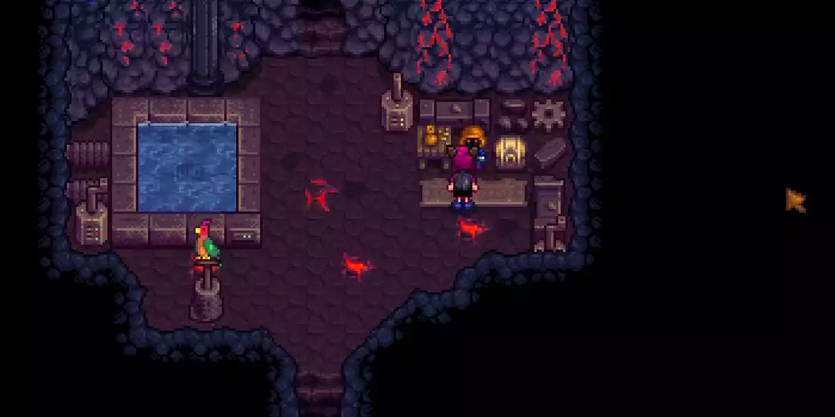 Stardew Valley volcano dungeon dwarf