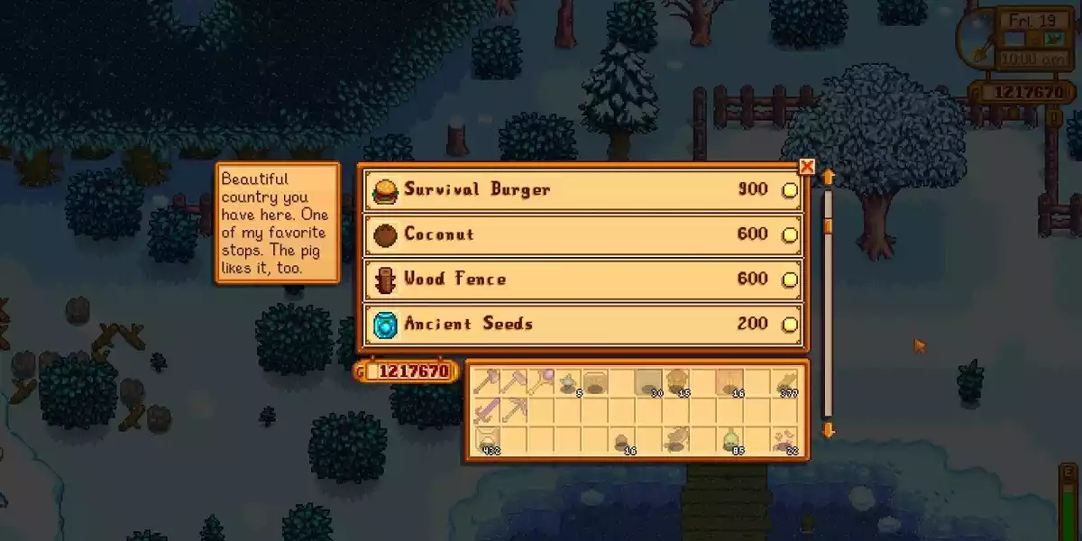 Stardew valley ancient seeds from traveling merchant