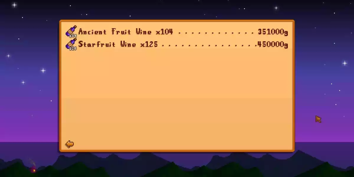 Stardew valley wine pricing