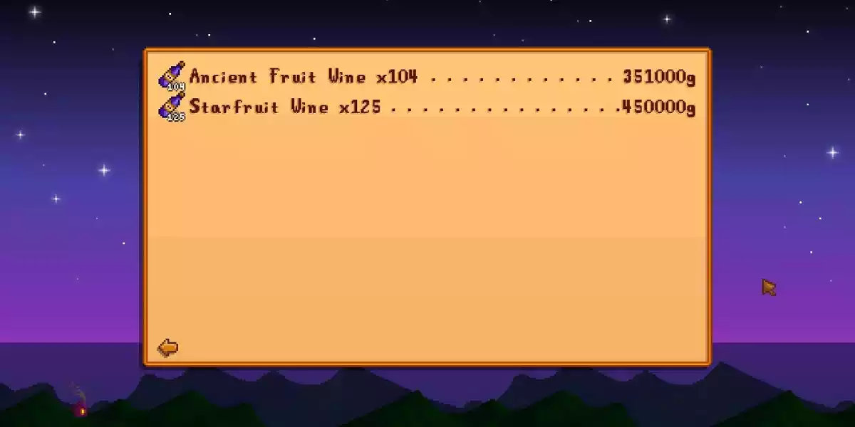 Stardew valley wine pricing