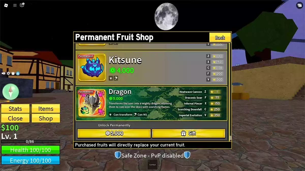 roblox blox fruits buy dragon fruit purchase3