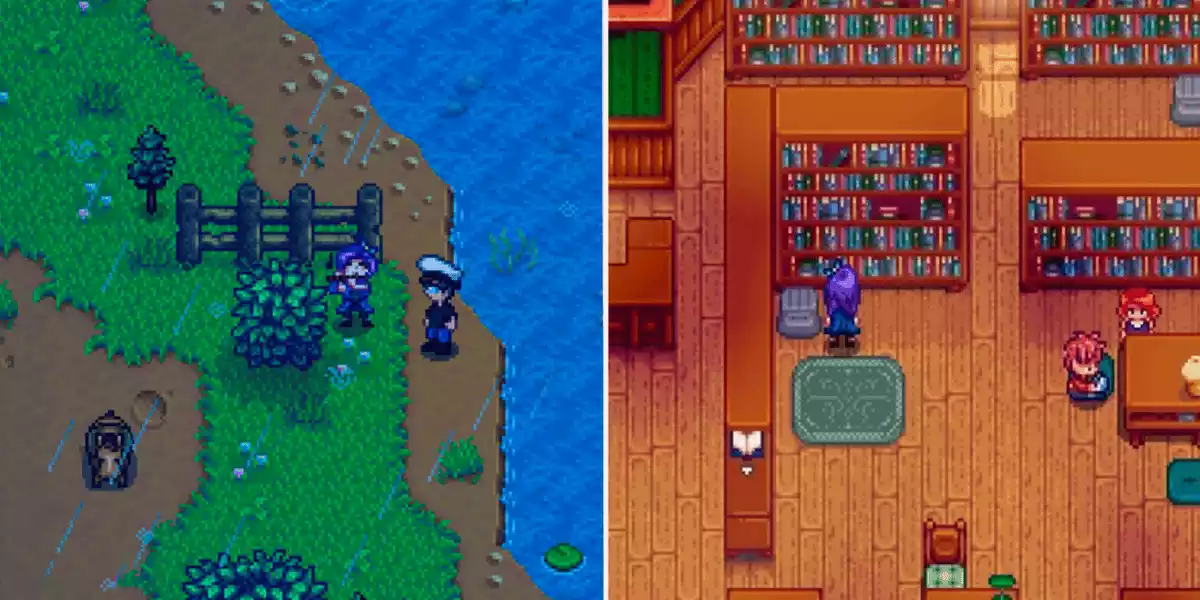 stardew valley abigail around stardew valley