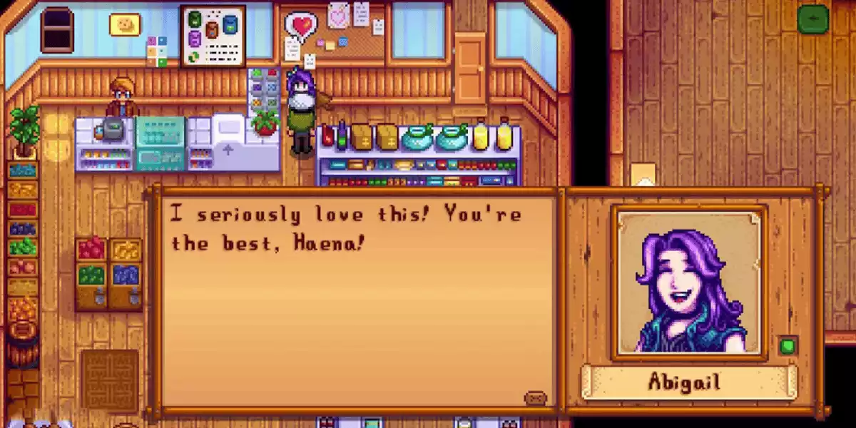 stardew valley abigail loves your gift