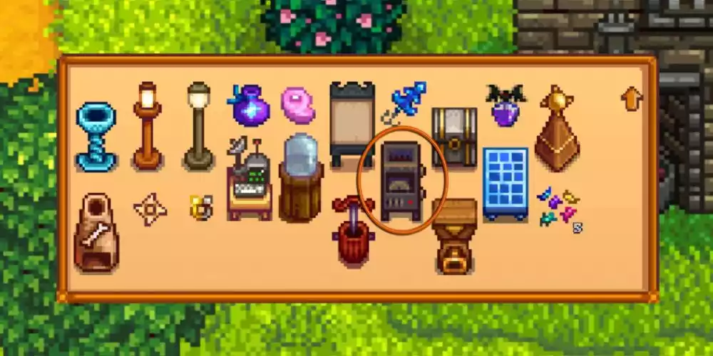 stardew valley geode crusher menu