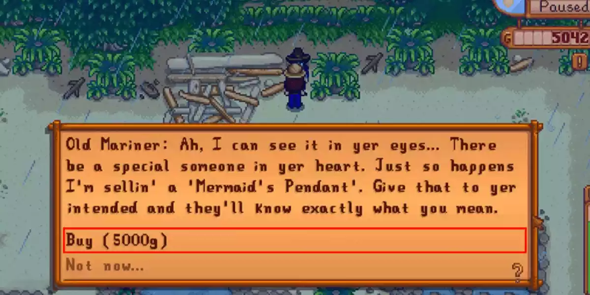 stardew valley old mariner selling you a mermaids pendant2