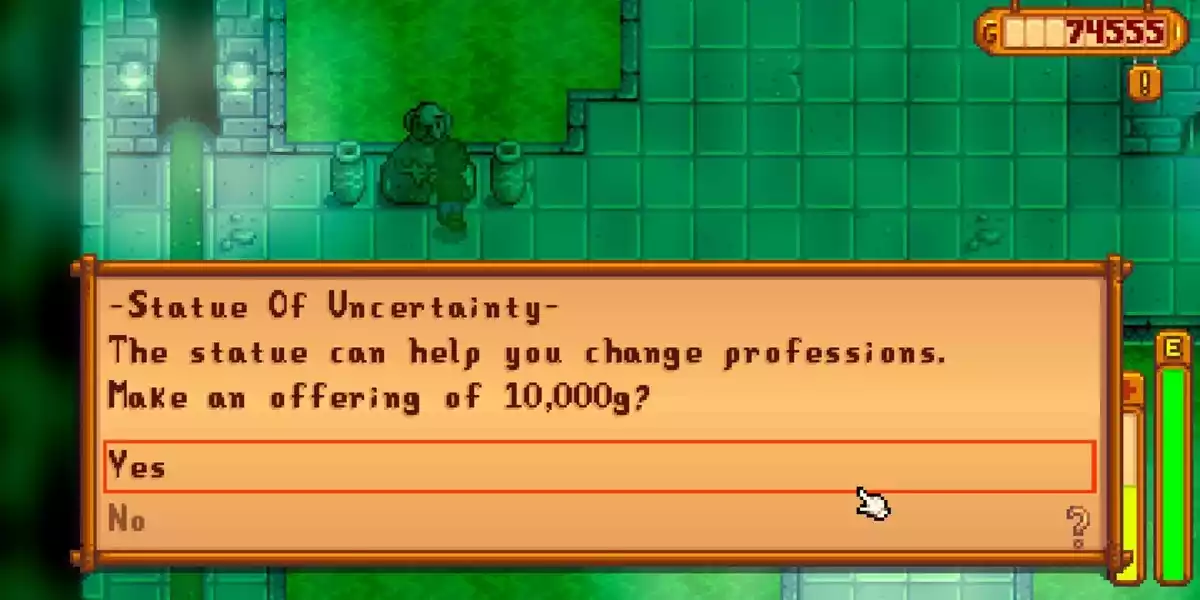 stardew valley statue of uncertainty