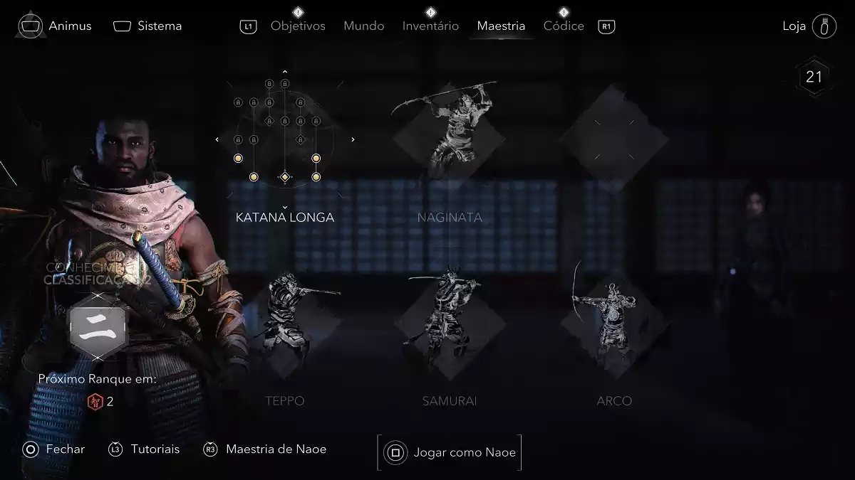 Assassin's Creed Shadows Yasuke Caminhos Maestria