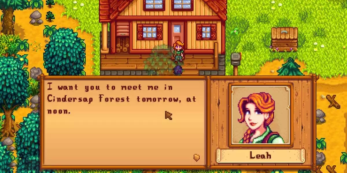 Stardew Valley Leah 14 heart event 2