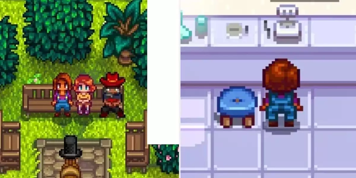 Stardew Valley Maru and Penny left Maru in the lab right