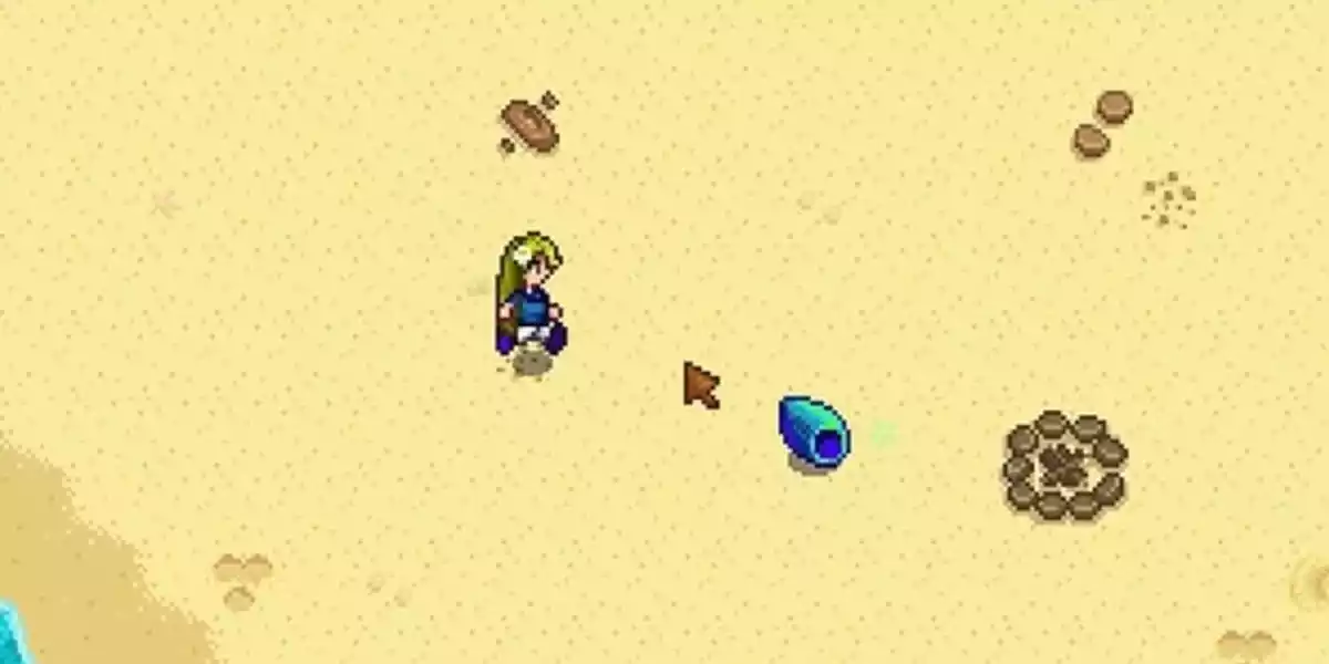 Stardew Valley Rainbow Shell on Beach