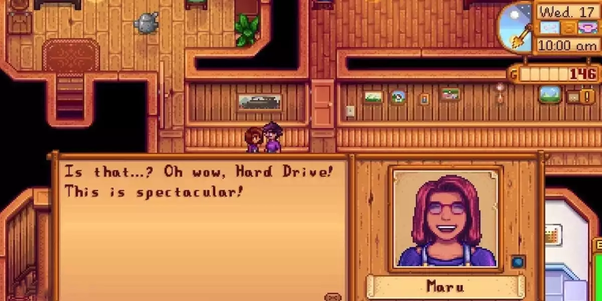 Stardew Valley giving Maru a hard drive