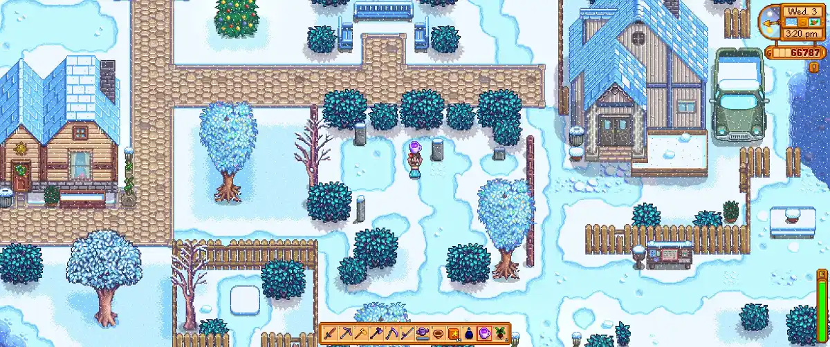 stardew valley cha de fruta estrela personagem segurando presente stardew valley cha de fruta estrela personagem segurando presente