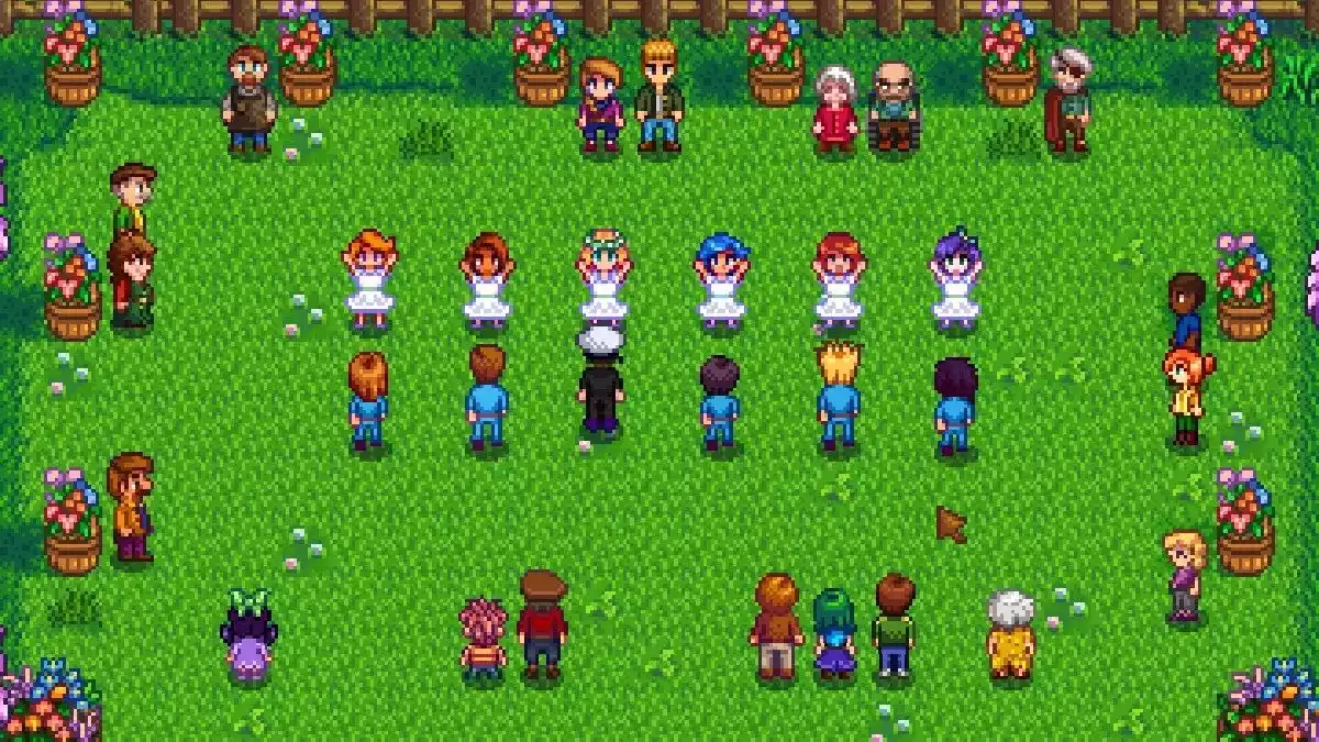 stardew valley flower dance cutscene