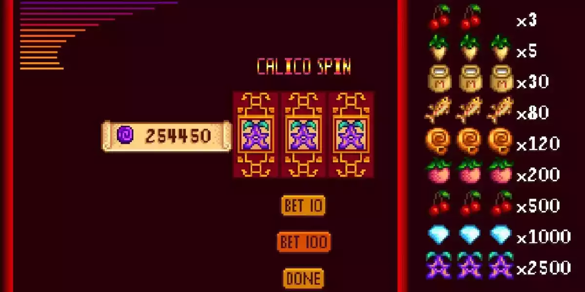 stardew valley slot machine