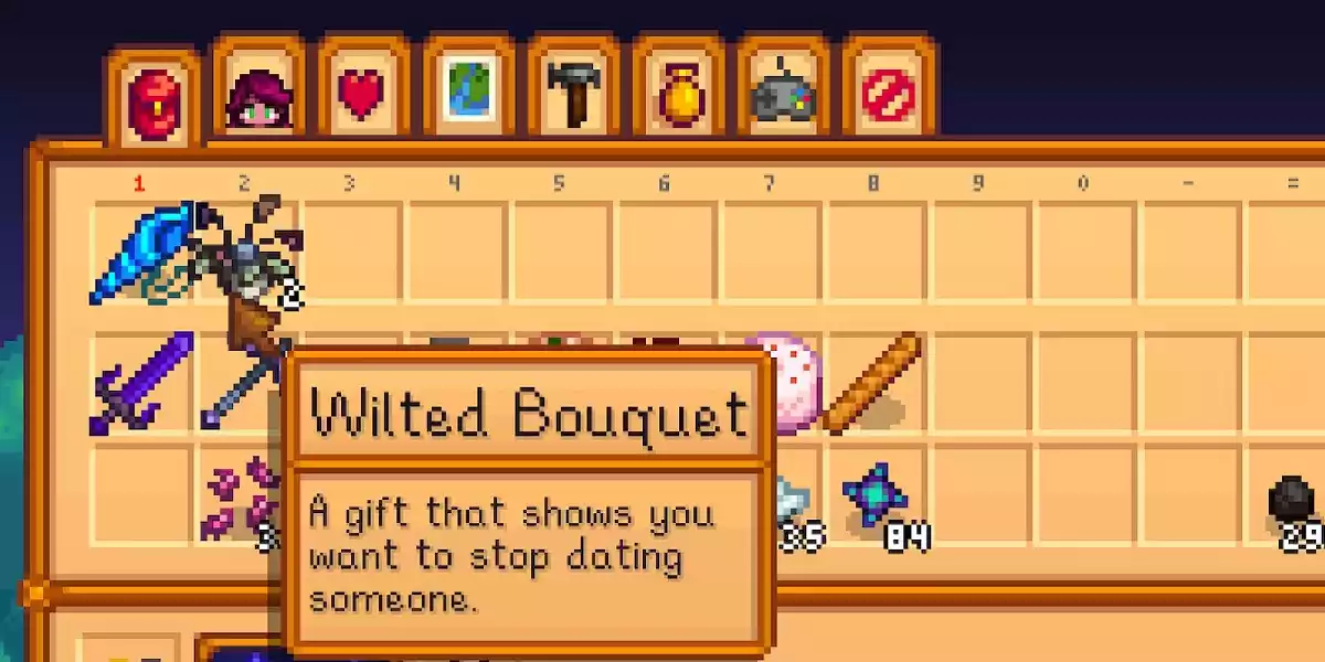 stardew valley wilted bouquet