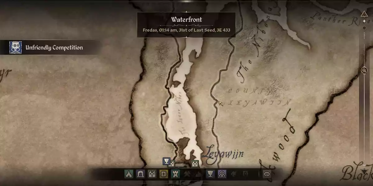 the location of nocturnal s shrine indicated by the cursor on oblivion s map