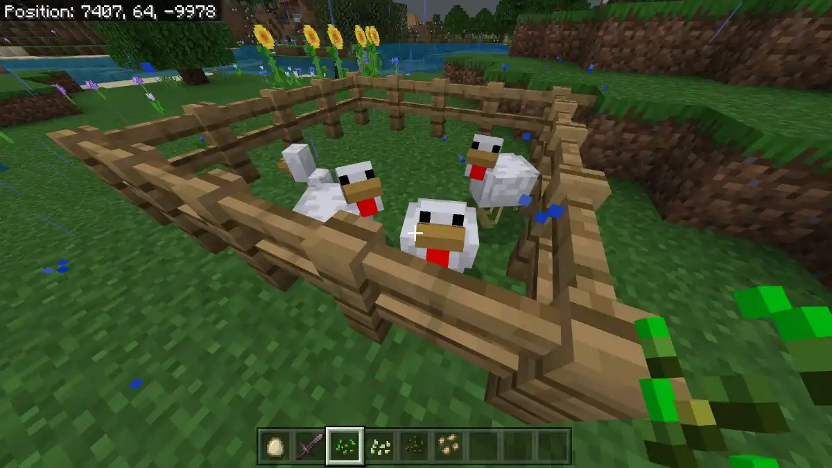 Como criar Galinhas no Minecraft
