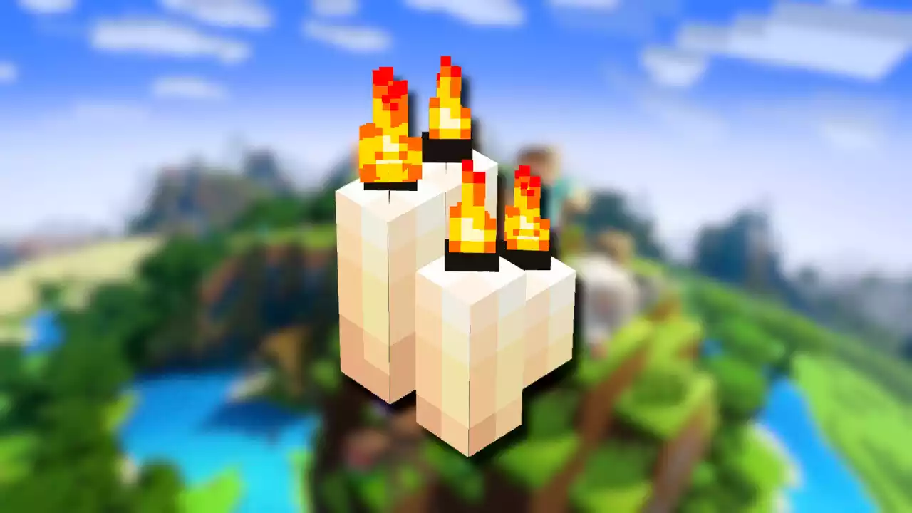 Como criar acender velas minecraft
