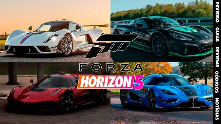 Forza Horizon 5 carros mais rapidos