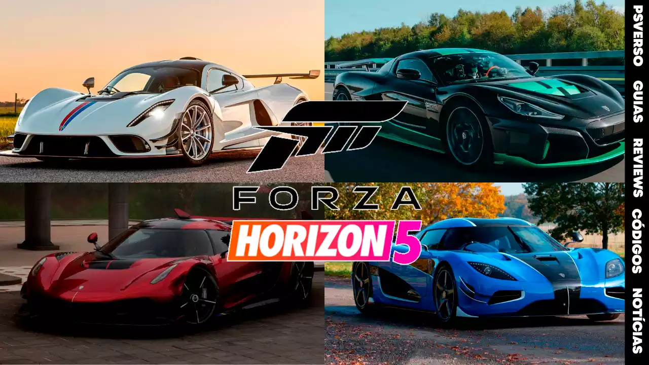 Forza Horizon 5 carros mais rapidos
