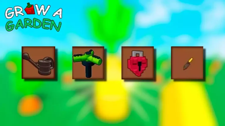 Grow a Garden loja ferramentas gear shop crescer um jardim