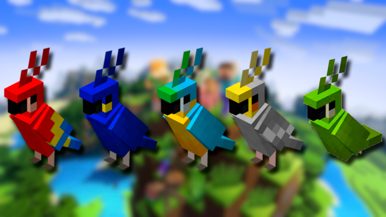 Minecraft Como pegar Papagaios