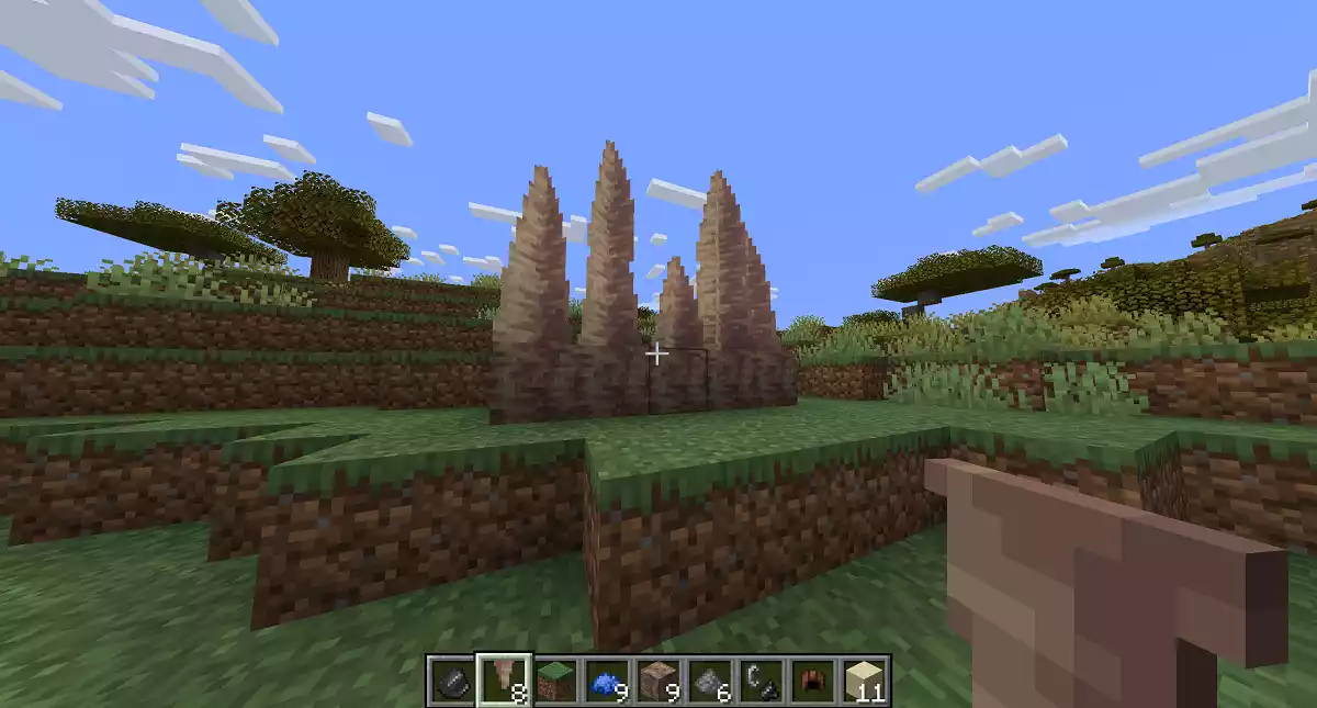O que as estalagmites podem fazer no Minecraft
