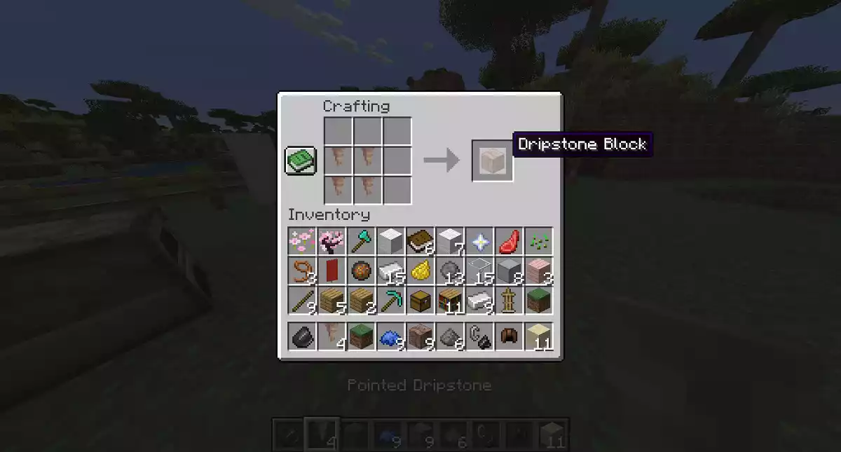 O que é Espeleotema Pontiagudo no Minecraft
