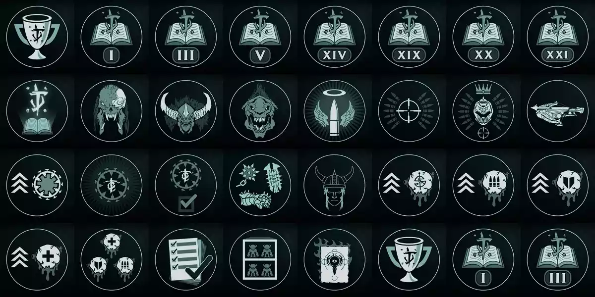 Todas as conquistas troféus de DOOM The Dark Ages