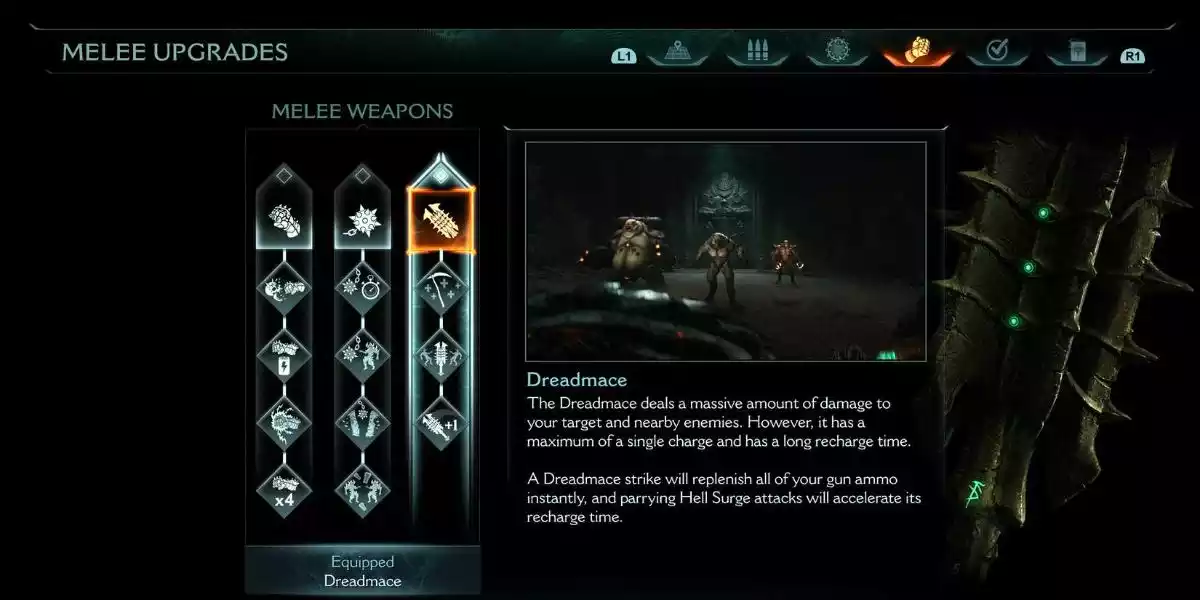 doom the dark ages all weapons dreadmace2