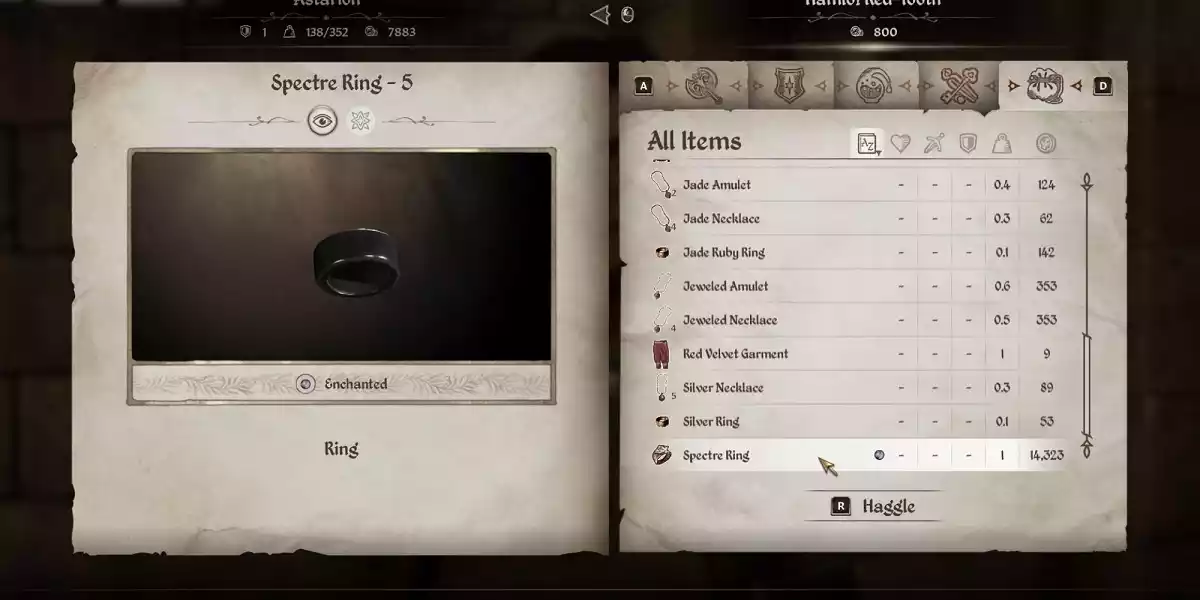 spectre ring oblivion remastered
