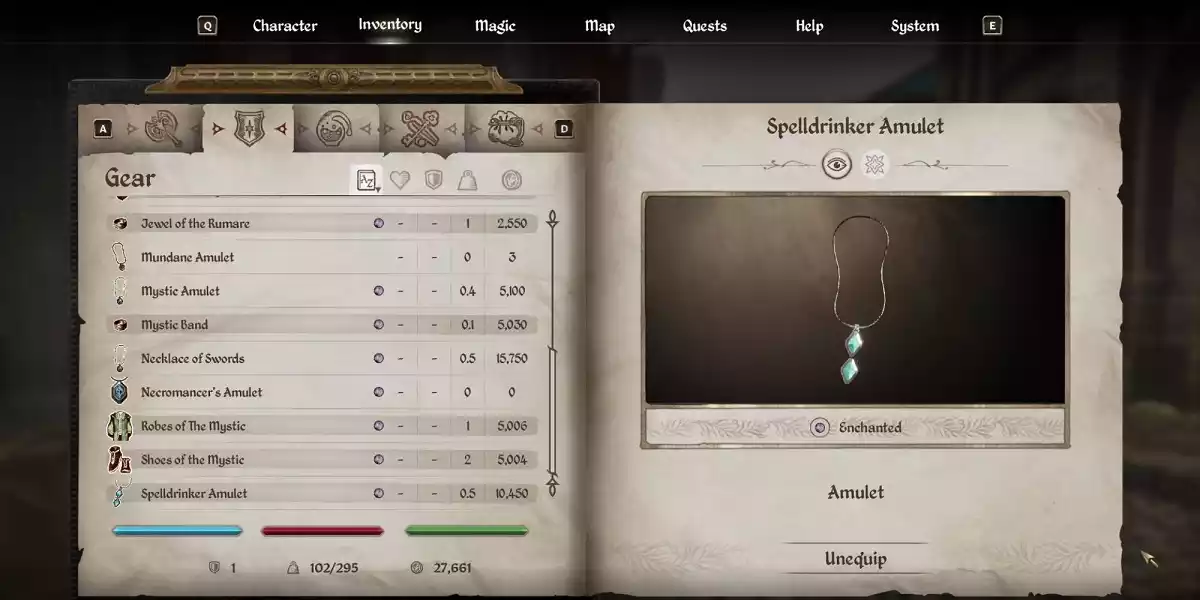 spelldrinker amulet oblivion remastered