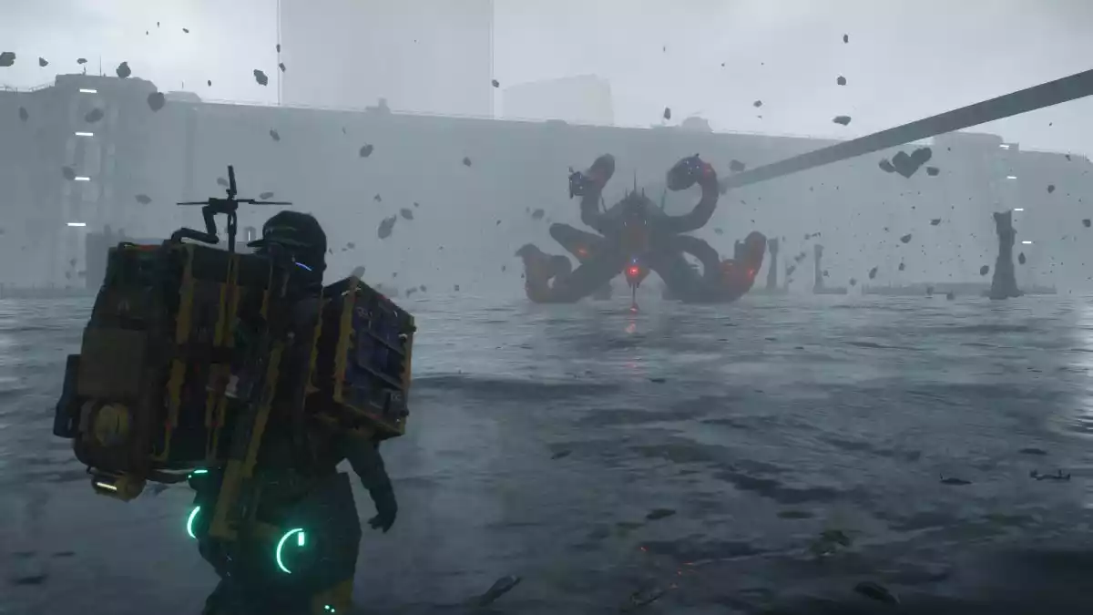 Review Death Stranding 2 Combate Chefe Maquina