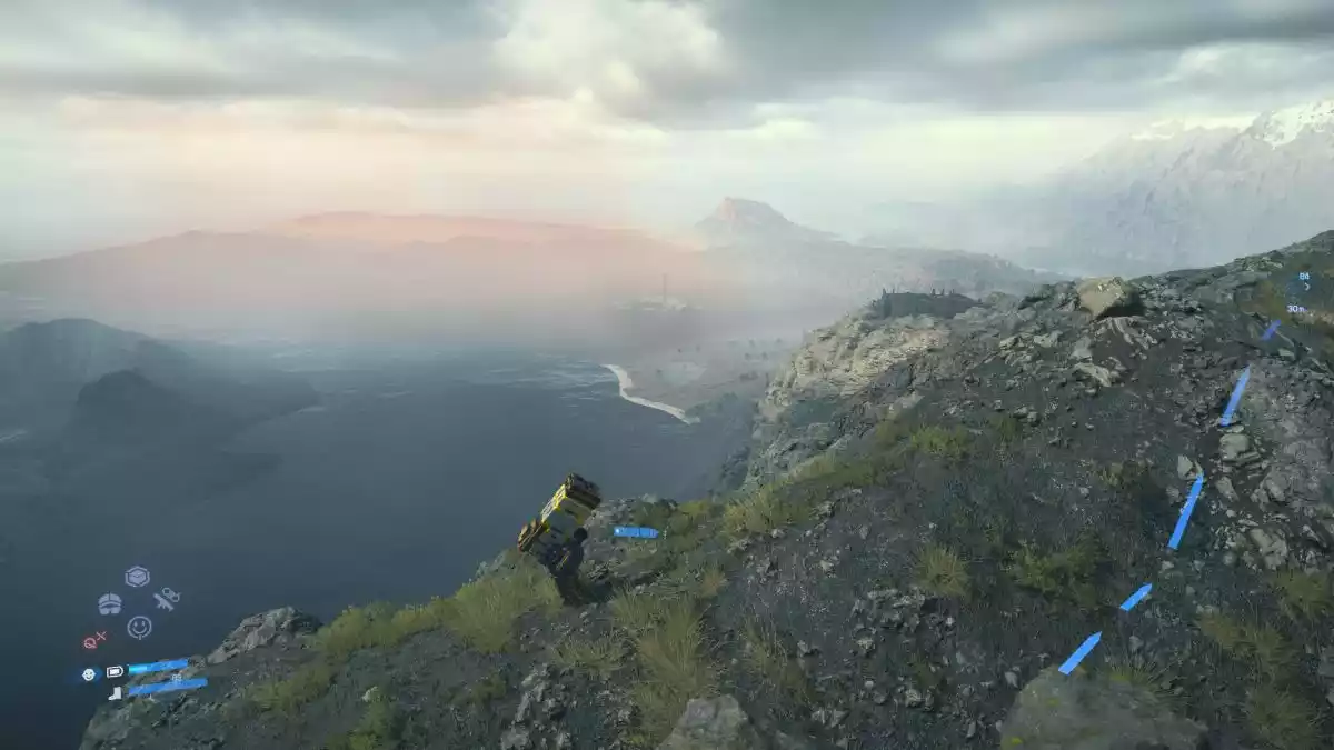Review Death Stranding 2 Montanha
