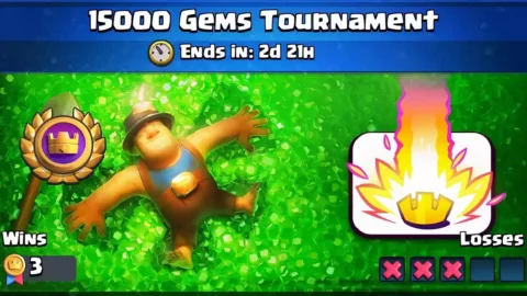 clash royale como conseguir 15000 gemas torneio