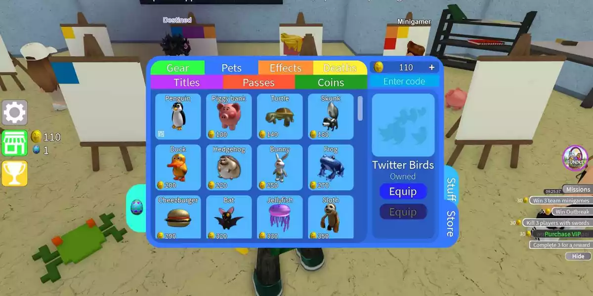 Como resgatar códigos em Epic Minigames Roblox