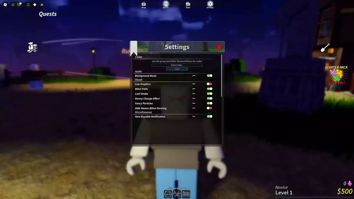 Como resgatar códigos em Prospecting Roblox