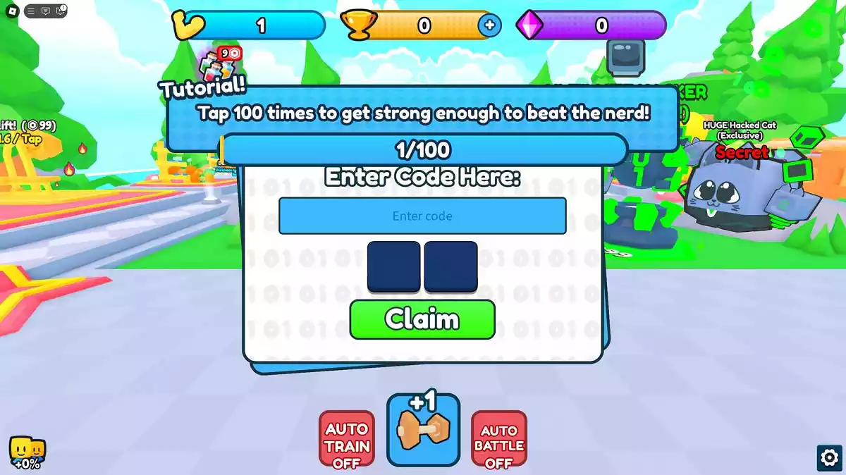 Como resgatar códigos no Gym Showdown Simulator Roblox