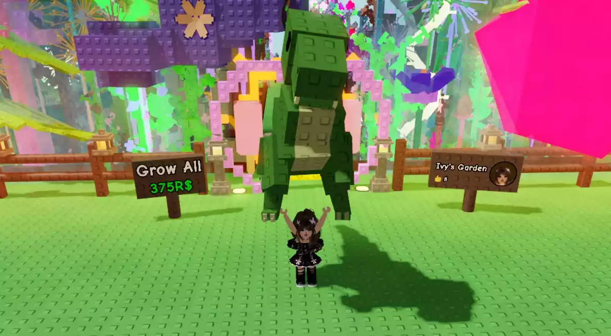 Pet T Rex Grow a Garden