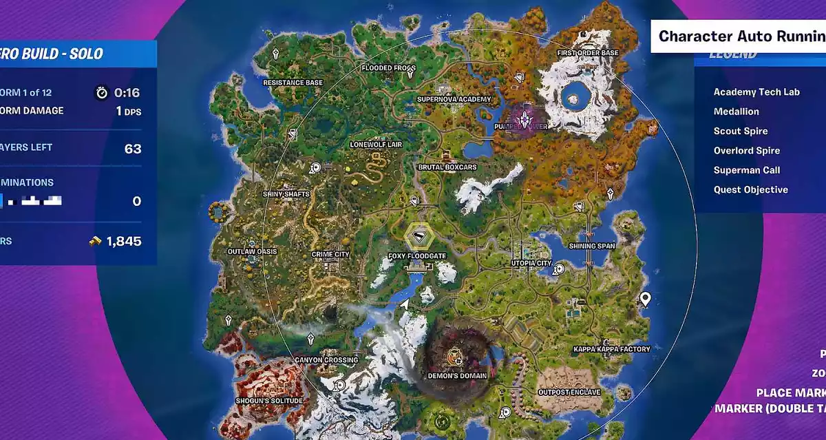 onde encontrar chamado superman fortnite