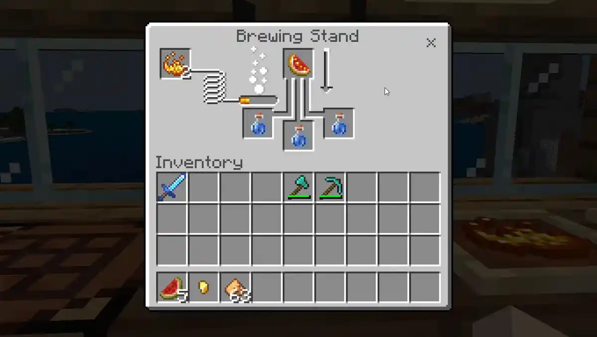 Como criar uma poção de cura no Minecraft