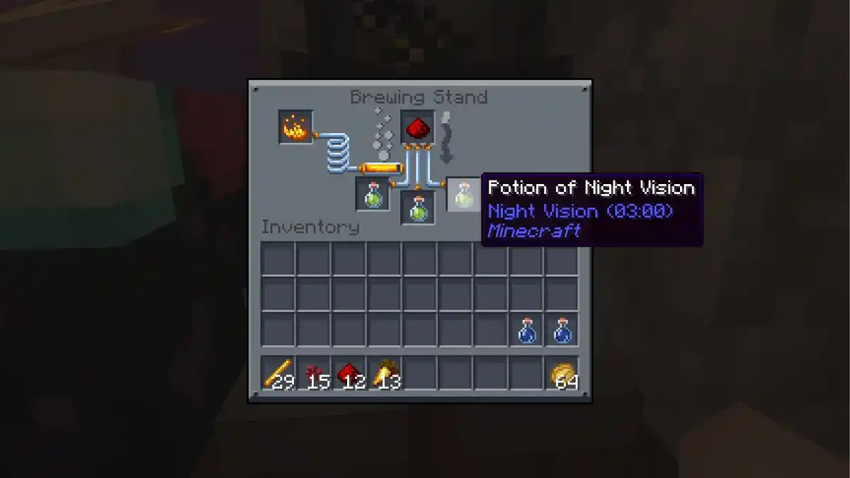 Como criar uma poção de visão noturna no Minecraft
