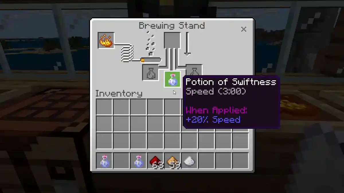 Como funciona a Poção de Velocidade no Minecraft