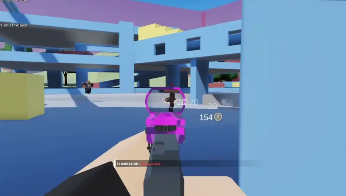 Como jogar o Weird Gun Game no Roblox