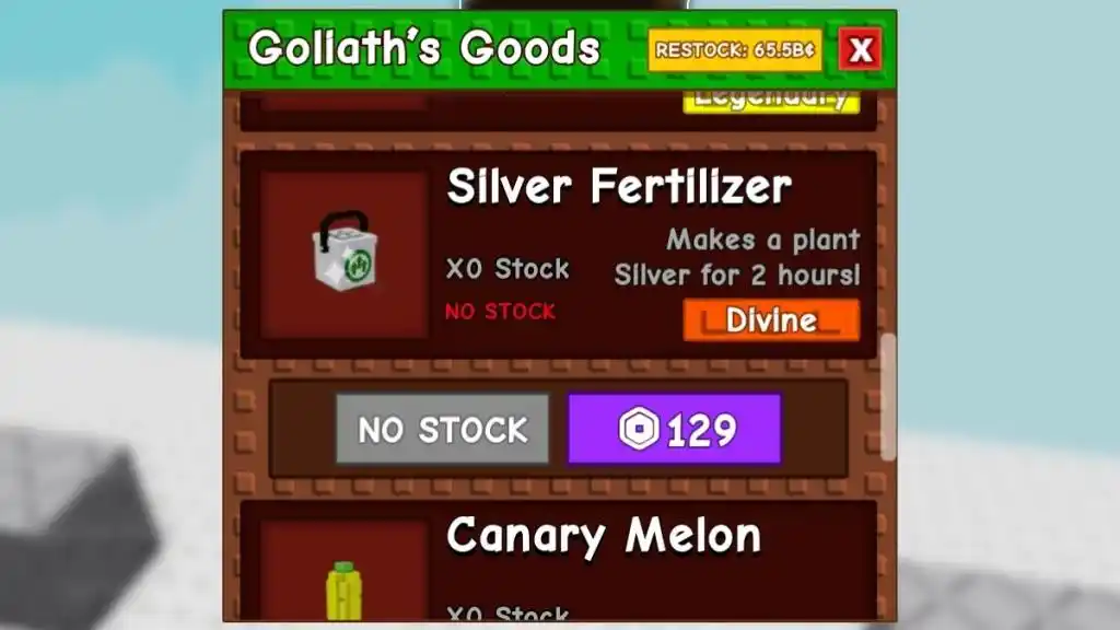 Como obter Fertilizante Prateado no Grow a Garden