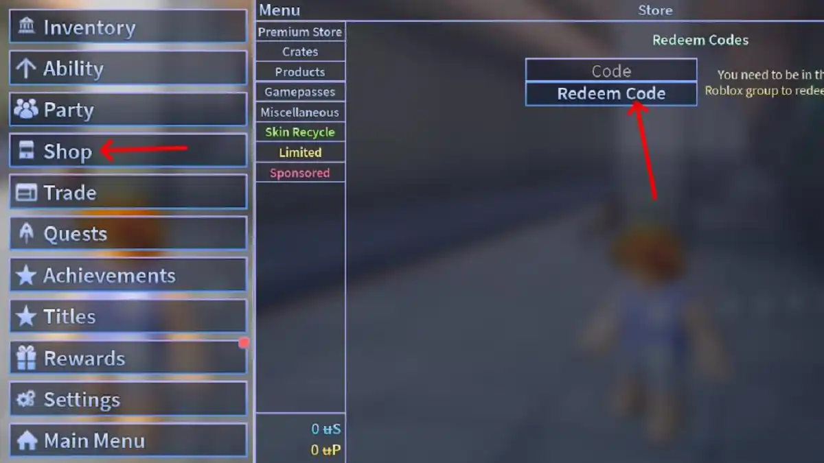 Como resgatar códigos de AUT Roblox