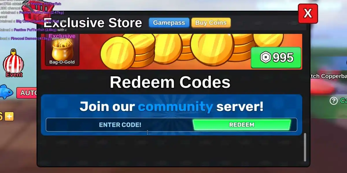 Como resgatar códigos para Fish It Roblox