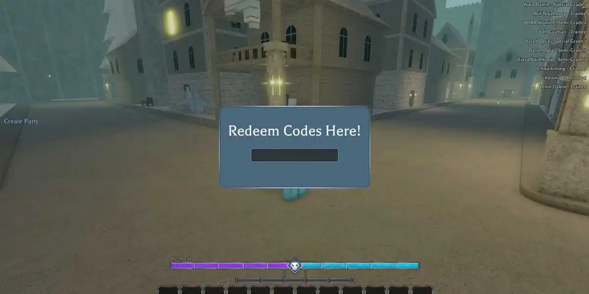 Como resgatar códigos para Type Soul Roblox