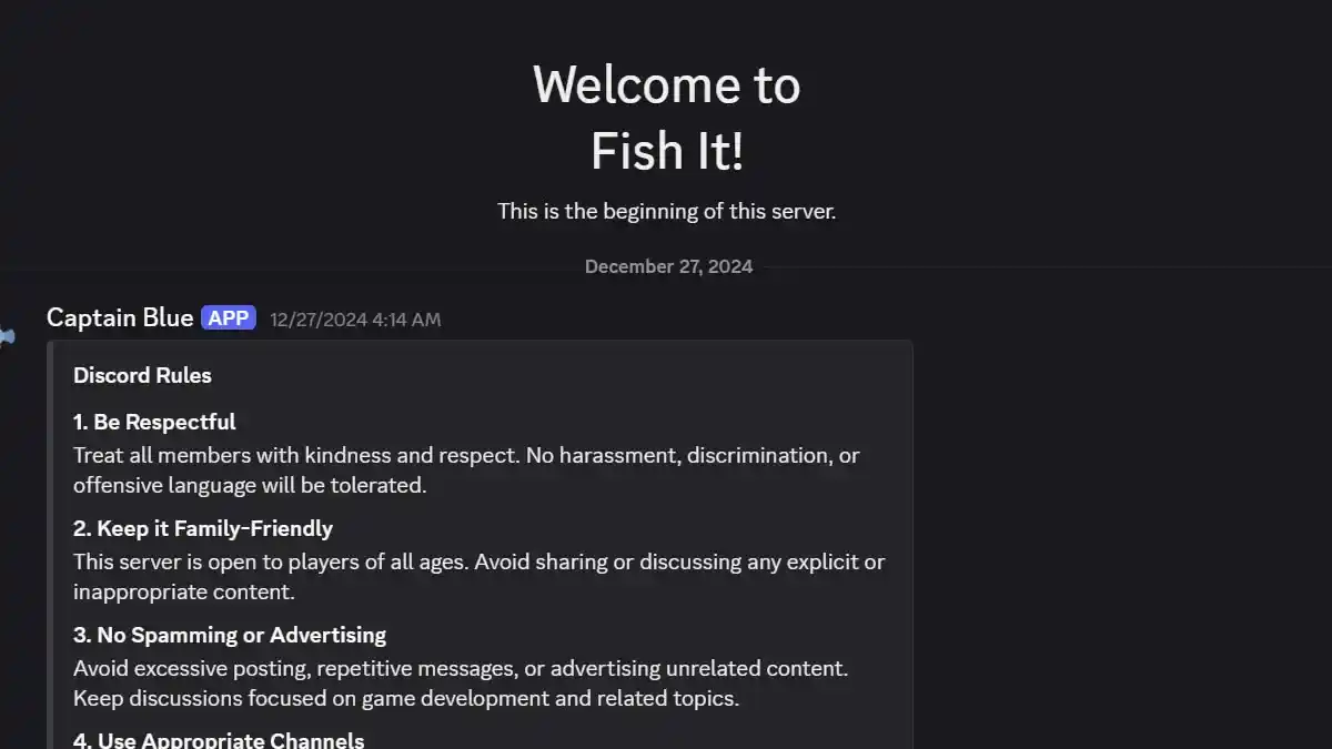 Link do Servidor do Discord do Fish It no Roblox