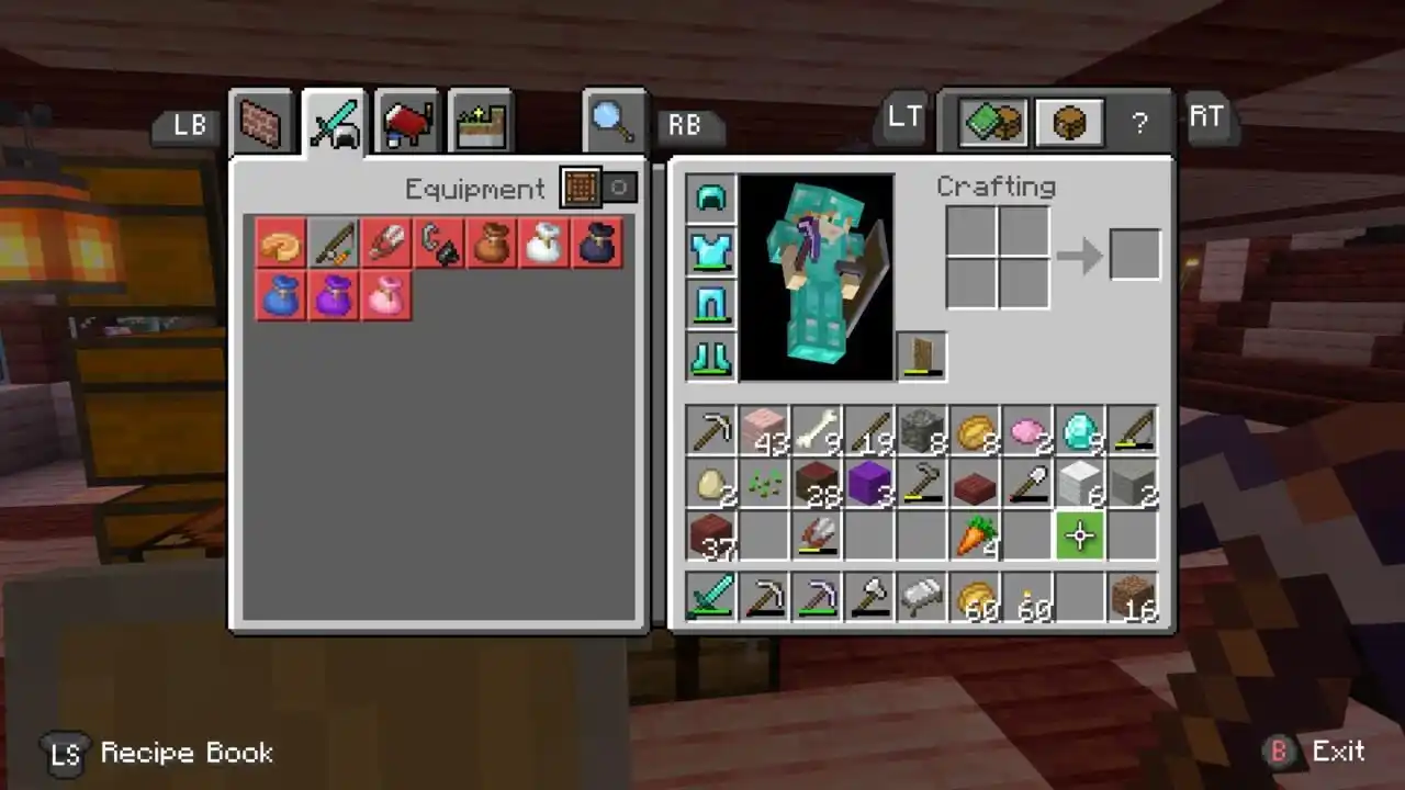 Minecraft Armadura de diamante completa